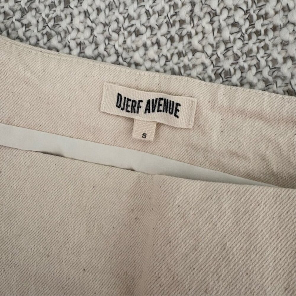 Djerf Avenue Denim Must Have Mini Skirt Cream - Picture 5 of 5